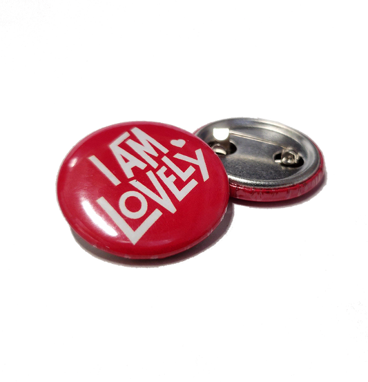 I am Lovely button