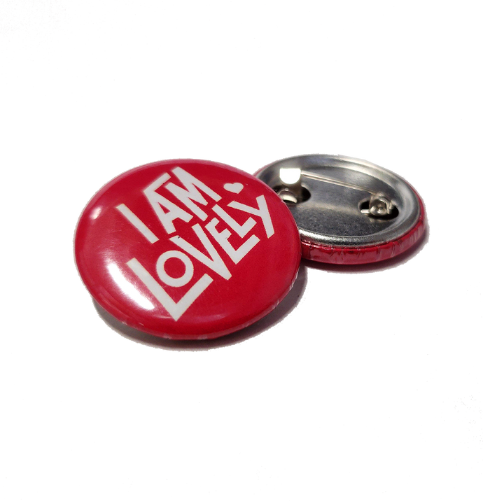I am Lovely button